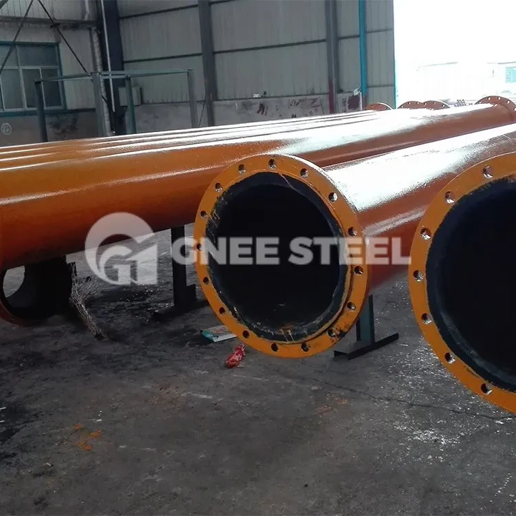 Met rubber beklede buis